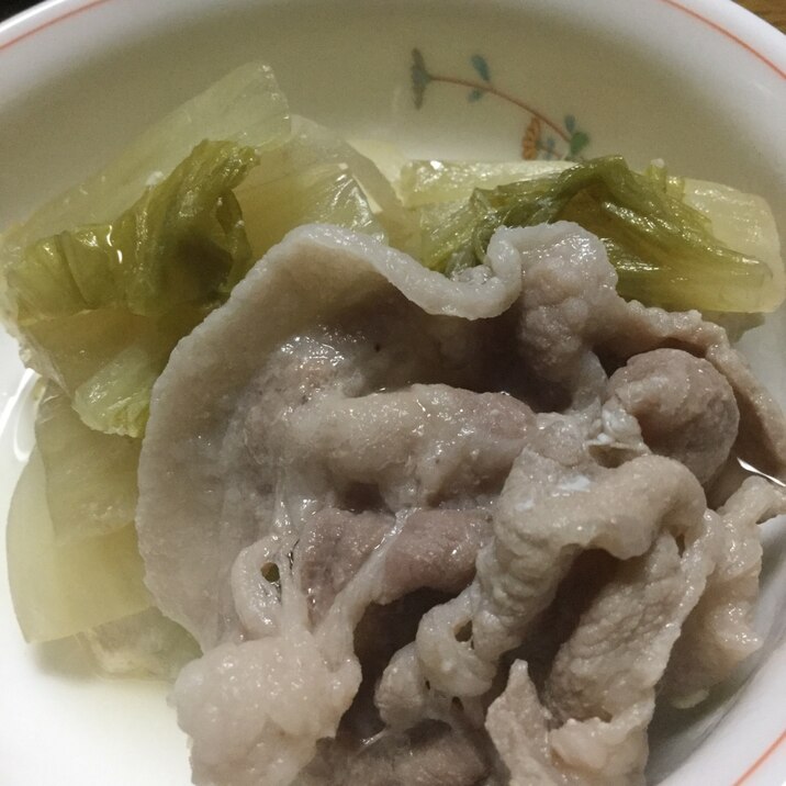 ホエー漬けの豚肉と白菜の煮物